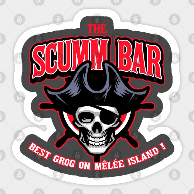 The Scumm Bar - Best Grog on Mêlée Island! Sticker by Boulinosaure